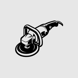 Car Polishing Machine - Detailer Vector Image