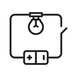 electrical circuit icon image vector image
