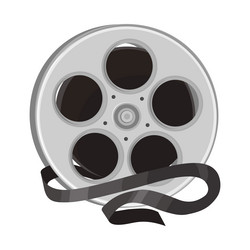 isolated object of reel and roll logo web element vector image