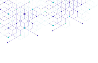 abstract geometric boxes pattern dot line vector image