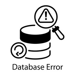 database error vector image