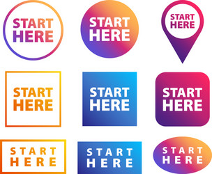 gradient color map location pointer icon vector image