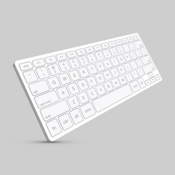 modern computer keyboard background vector image