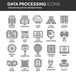 cloud computing internet technology online vector image