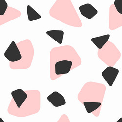 abstract seamless pattern with uneven geometric vector image