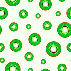 Kiwi Slice Pattern - Fresh & Vibrant vector image