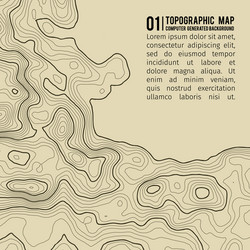 topographic map background with space for copy vector image