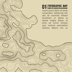 topographic map background with space for copy vector