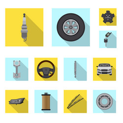 design of auto and part icon collection vector image