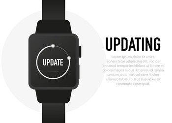 system software update and upgrade concept vector image