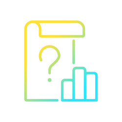 unclear data gradient linear icon vector image