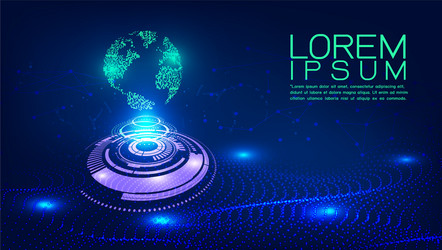 abstract dynamic flowing wave for landing page vector image