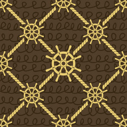 Seamless nautical rope pattern carrick bend knot Vector Image