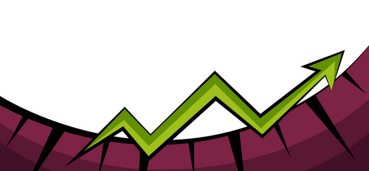 abstract graph presenting progress moving forward vector image