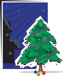 Christmas tree vector