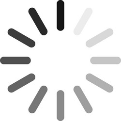 circular progress indicator featuring segments vector image