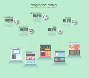 ideal cloud technology background with flat style vector image