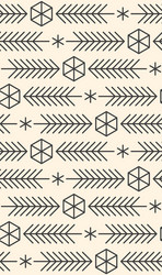 minimalistic linear new year pattern winter vector image