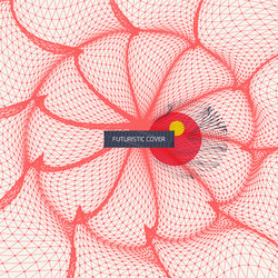 3d perspective grid background abstract geometric vector image