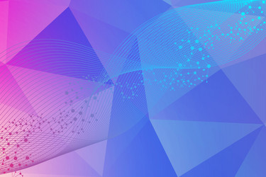 geometric abstract background with connected line vector image