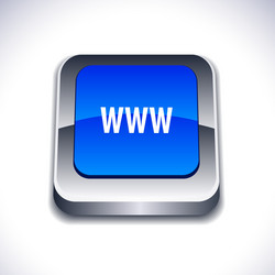 Www 3d button vector