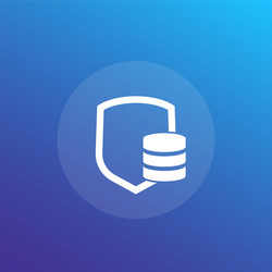 database security data protection icon vector image