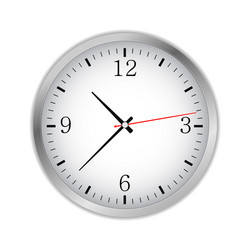 White clock Royalty Free Vector Image - VectorStock