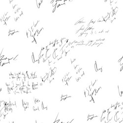 seamless abstract text pattern handwritten font vector image