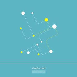 abstract background of dotted lines and balls vector image