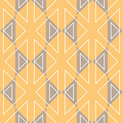 geometry triangle shape seamless pattern yellow vector image