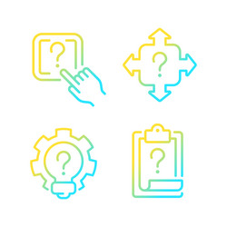 questions and answers in technical support vector image