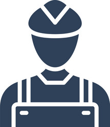 Engineer icon which can easily modify or e vector