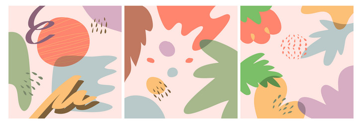 hand drawn various shapes and objects vector image