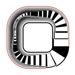 Rotating Square Pattern vector image