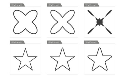 set of y2k style objects trendy vector image