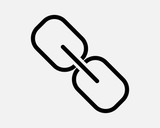 link chain icon mail email attachment file connect vector image
