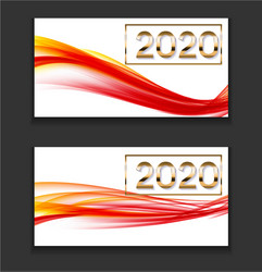 2020 abstract new year on background vector image