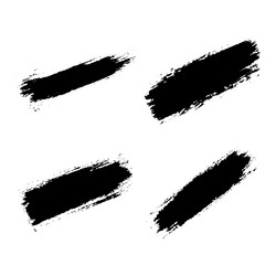 elements set of black abstract long line rustic vector image