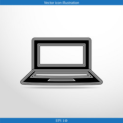 Laptop web icon vector