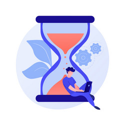 deadline approaching concept metaphor vector