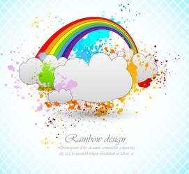 Rainbow the sun Royalty Free Vector Image - VectorStock