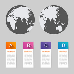 world map pointer marks icon flat web sign symbol vector image