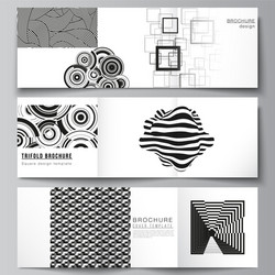 Minimal layout square format covers vector