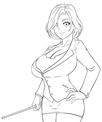 Cute beautiful anime girl shocked Royalty Free Vector Image