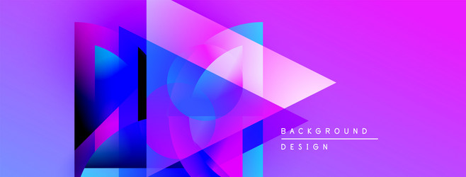 abstract geometric shapes overlap creating vector image