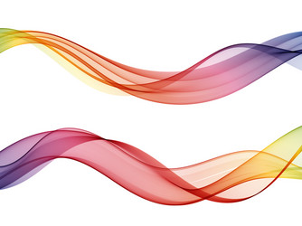 Abstract wave background rainbow waved Royalty Free Vector