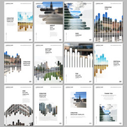 A4 brochure layout covers design templates vector