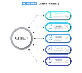 Modern infographic template vector