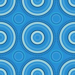 Vibrant circular large scale seamless pattern vector