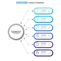 Modern infographic template vector